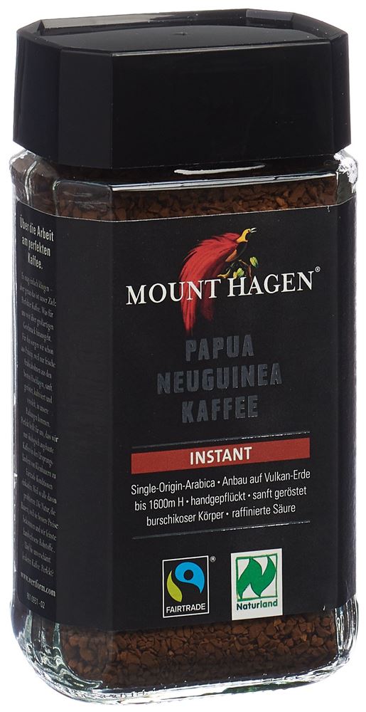 MOUNT HAGEN Kaffee<br>100 g, instantané Bio Fairtrade