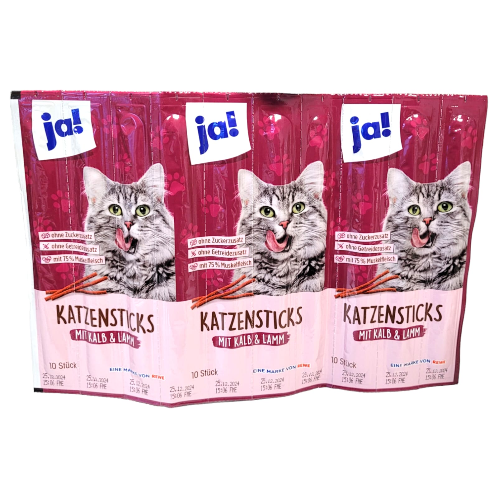ja! Katzensticks 10 x 5g =50g MHD:26.1.26