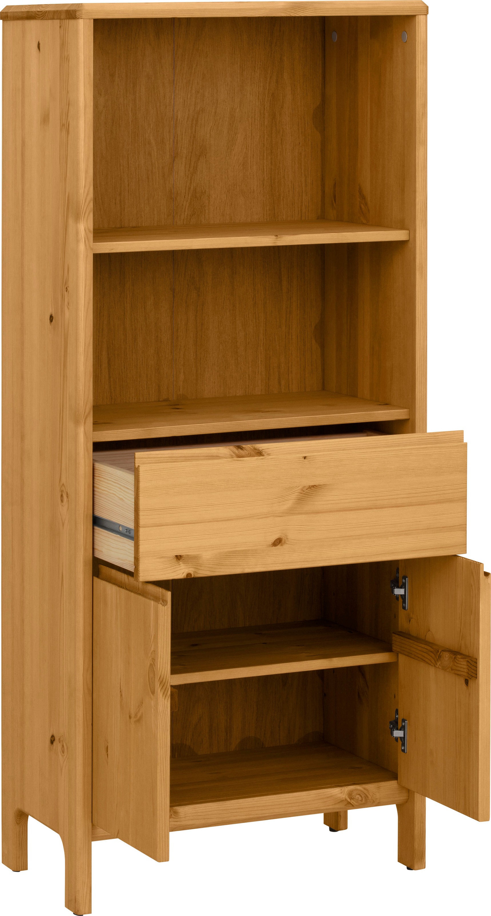 GOODproduct Midischrank »Jorrick« Breite 60 cm, Massivholz Kiefer mit Bio Öl/Wachs behandelt