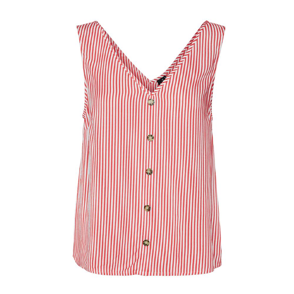 Vero Moda Blouse à Rouge/Blanc Femme Vero Moda Bumpy