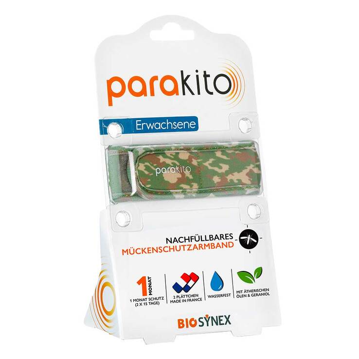 Para Kito Mückenschutz Armband Erwachsene camouflage, 1 St