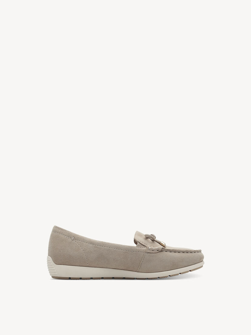Leren Instappers - beige