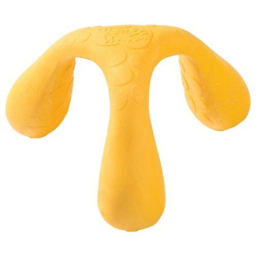 Brinquedo amarelo para mastigar para cães