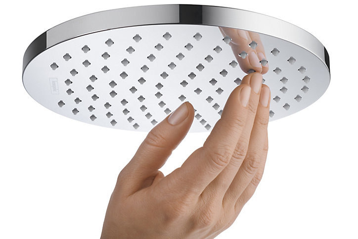 Pommeau de douche 1 jet rond, chrome, Hansgrohe Vernis Shape