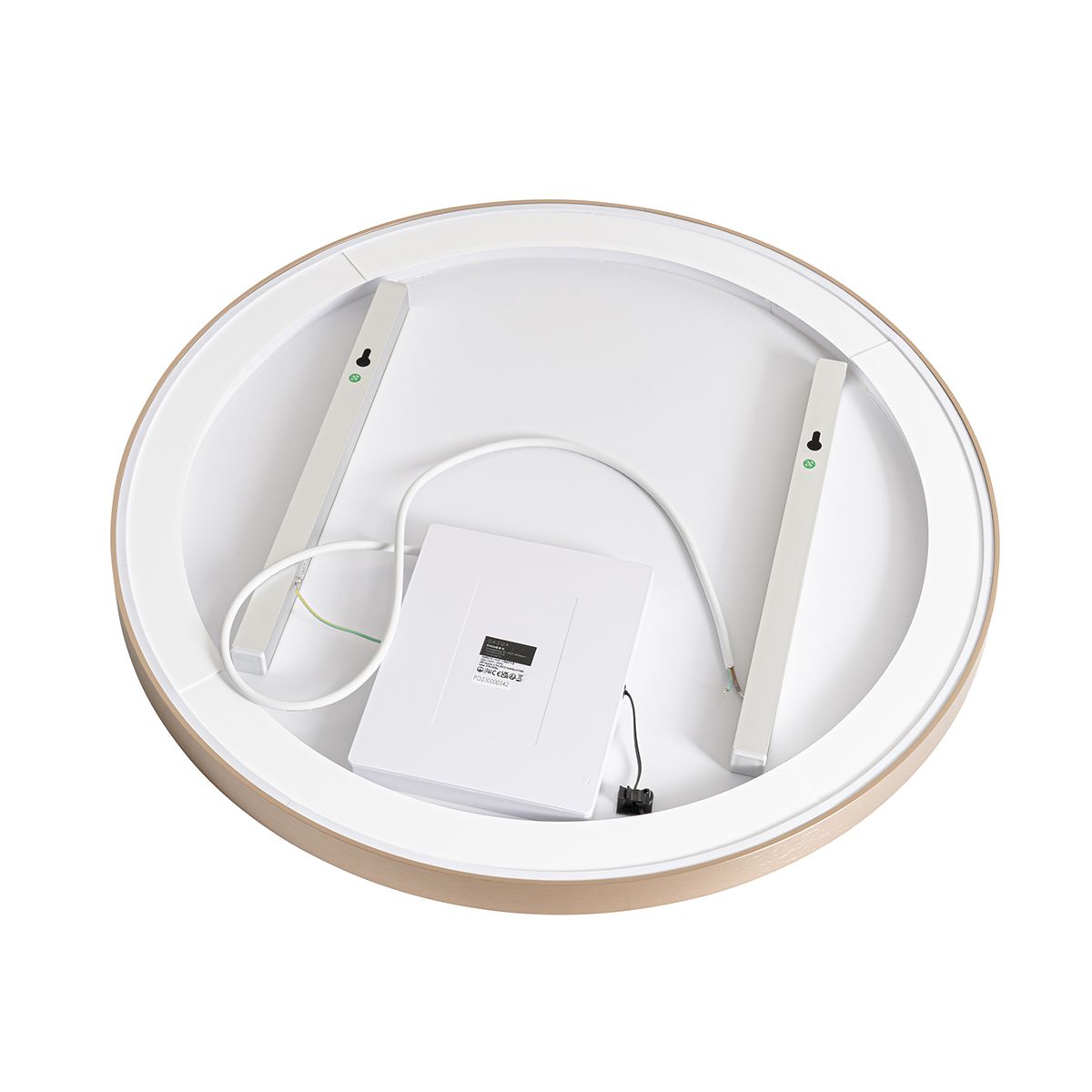 Badkamerspiegel rosé goud 70 cm incl. LED met touch dimmer - Miral