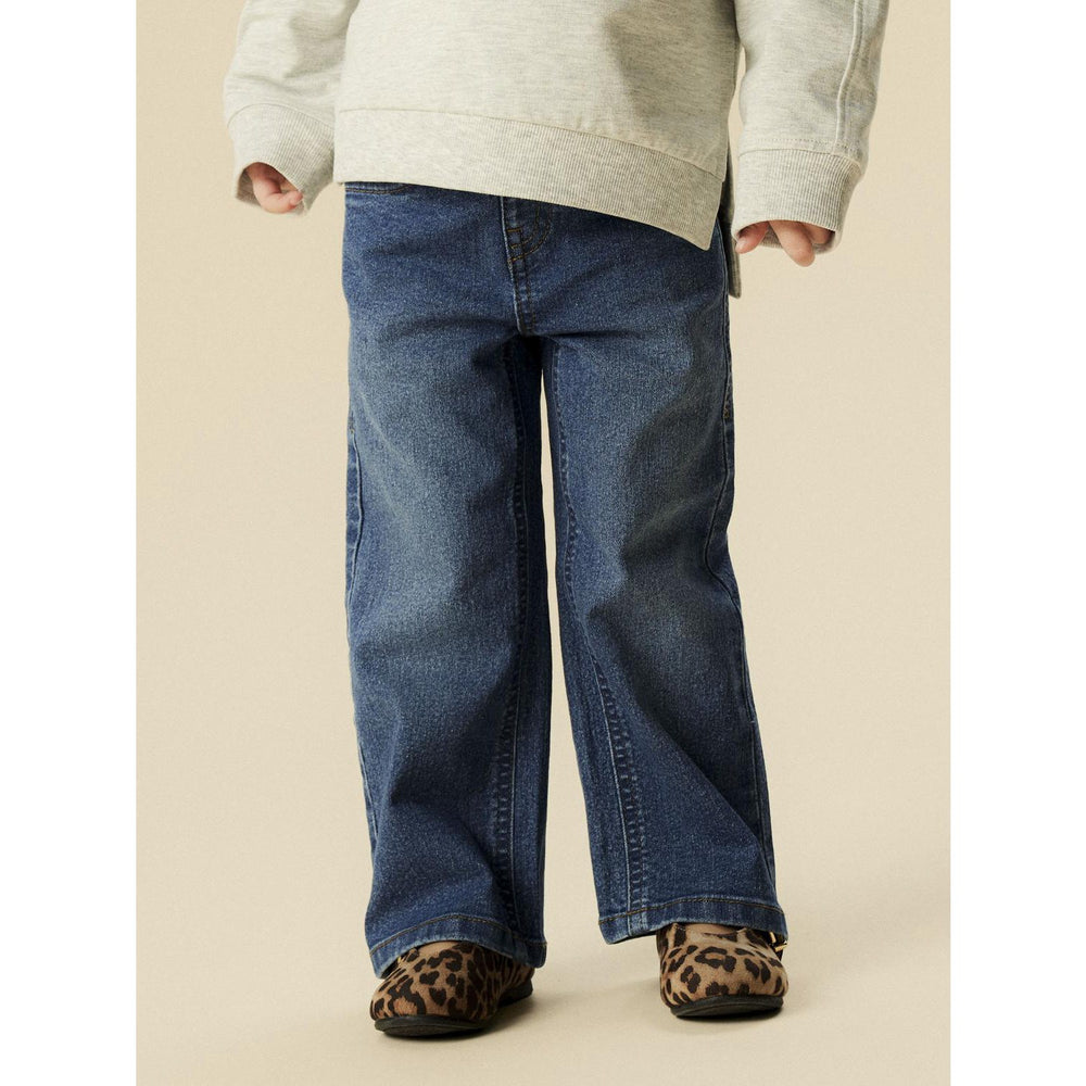 Køb Name It Medium Blue Denim Nmfrose Wide Jeans 1061-Dt Tb