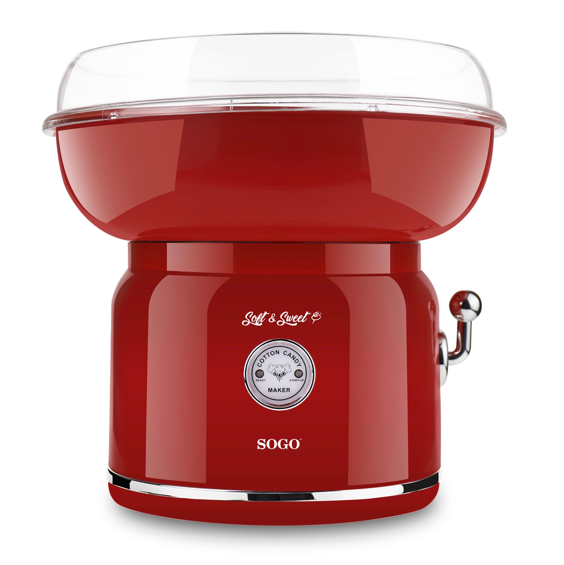 SOGO Zuckerwatte-Maschine Retro-Rot CC-SS-11975