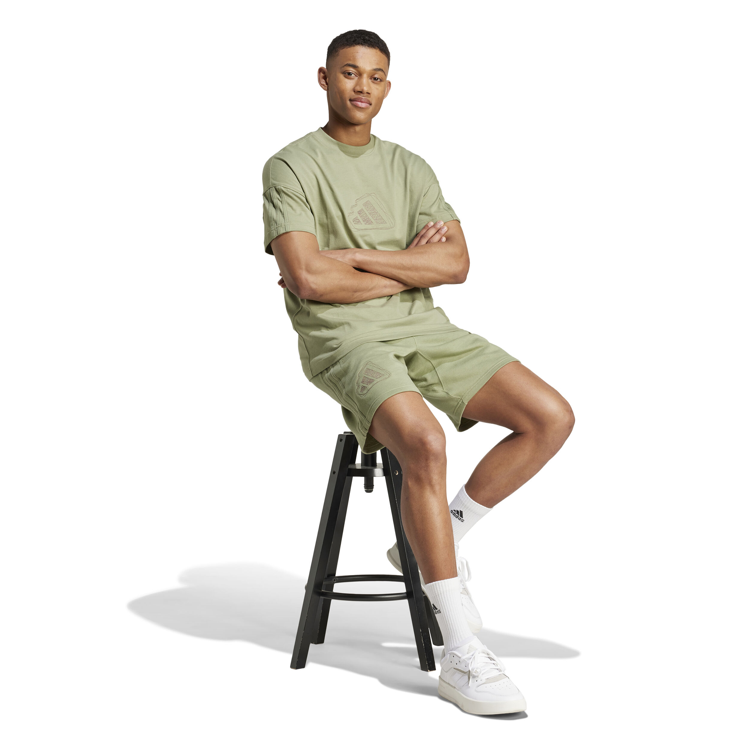 adidas All SZN Shorts Hommes - Sauge
