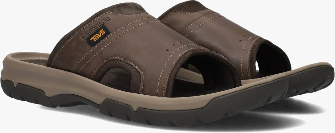 TEVA bruine teva slippers langdon slide