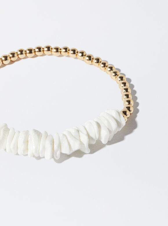 Pulseira de conchas - Dourada