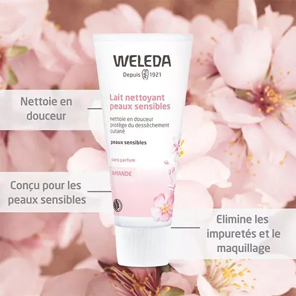 Leite de Limpeza Conforto Orgânico de Amêndoas Weleda 75ml
