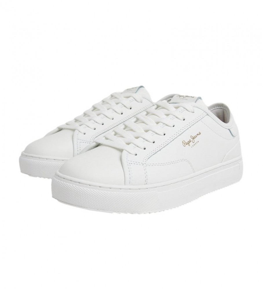 Tênis Pepe Jeans Adams Basy de couro branco