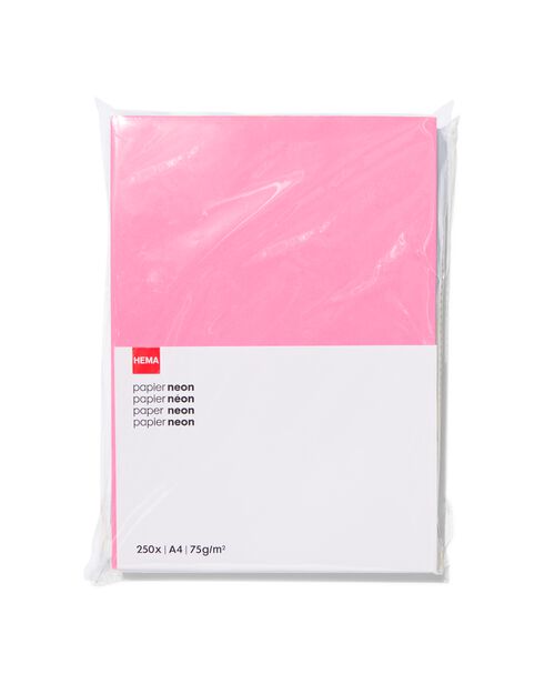 250 feuilles de papier à imprimer fluo A4