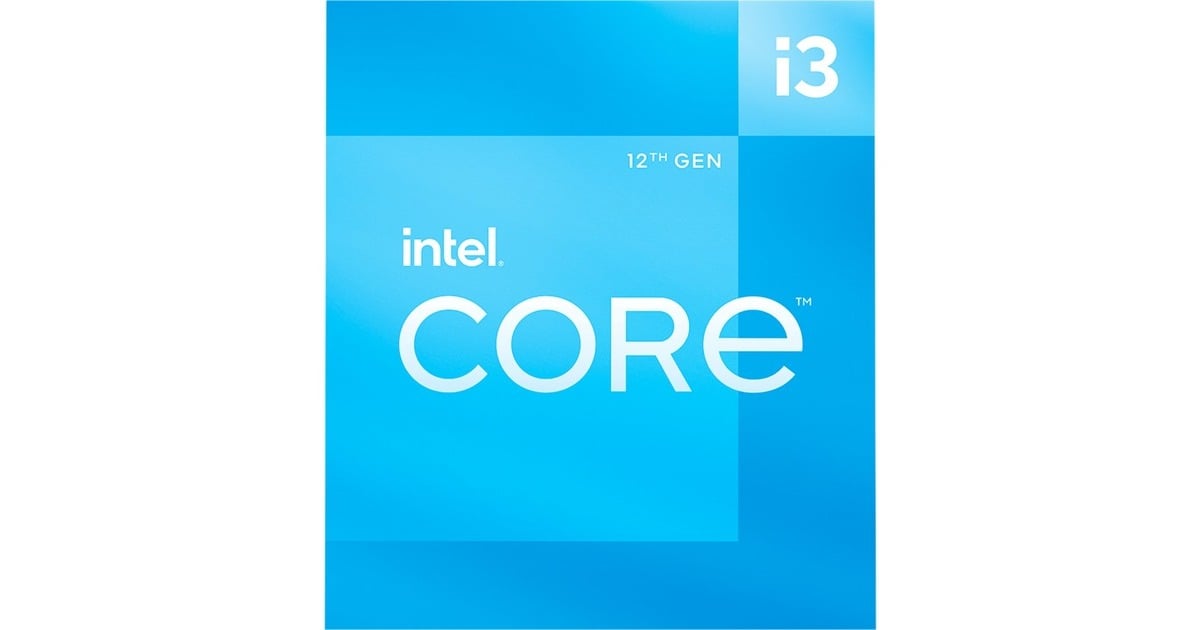 Intel®Core i3-12100, 3,3 GHz (4,3 GHz Turbo Boost) socket 1700 processor  (