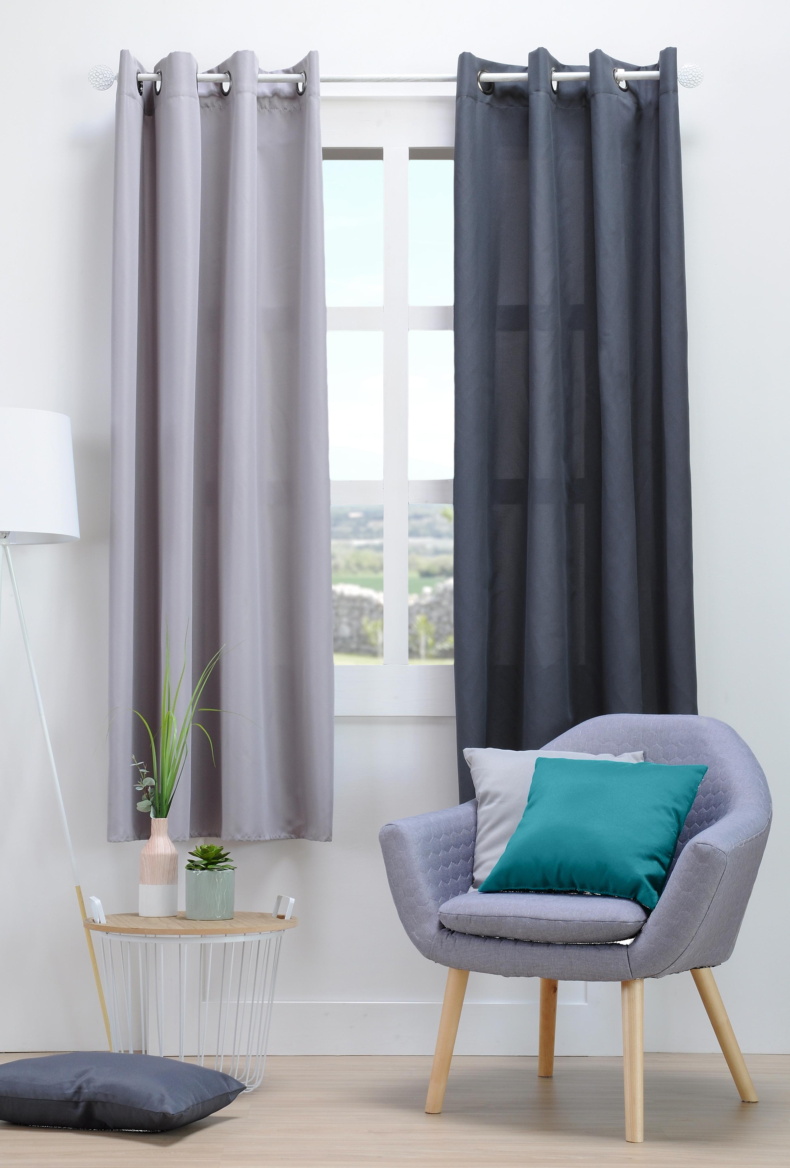 NELSON RIDEAU 135X180CM OEILLETS TAUPE
