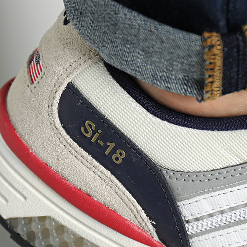 Baskets SI-18 Rannell Suede USA 08533 Vintage White Navy Samba