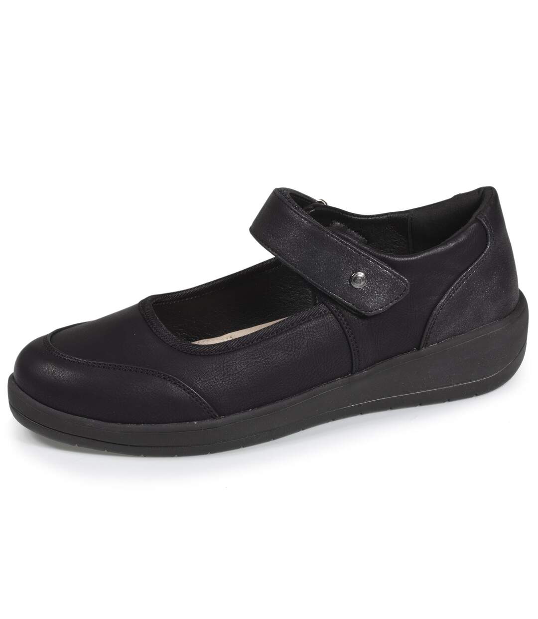 Isotoner Ballerines femme à scratch, ultra confort