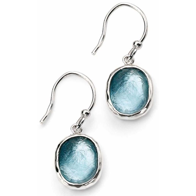 Boucle d'oreille verre en argent 925/1000