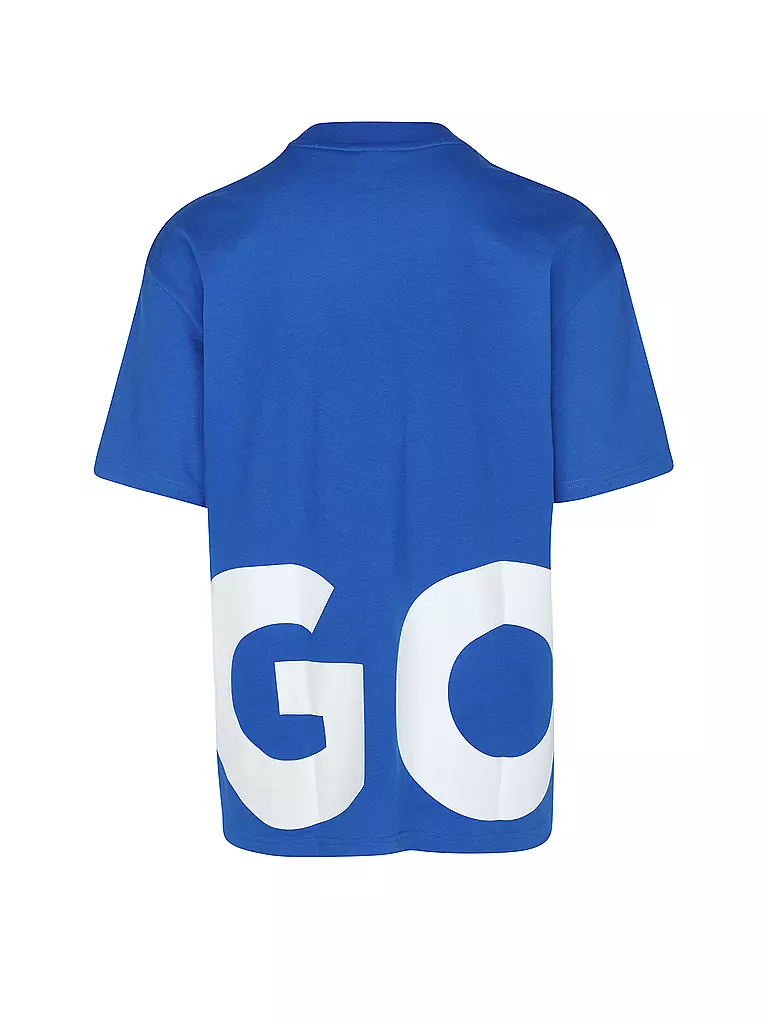 HUGO T-Shirt Oversized Fit NANNAVARO blau