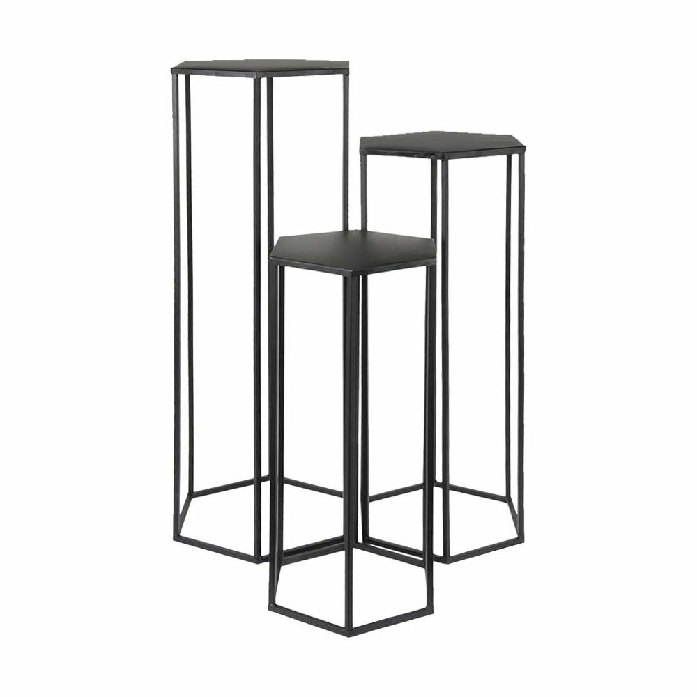 Sellettes assorties en métal (lot de 3)