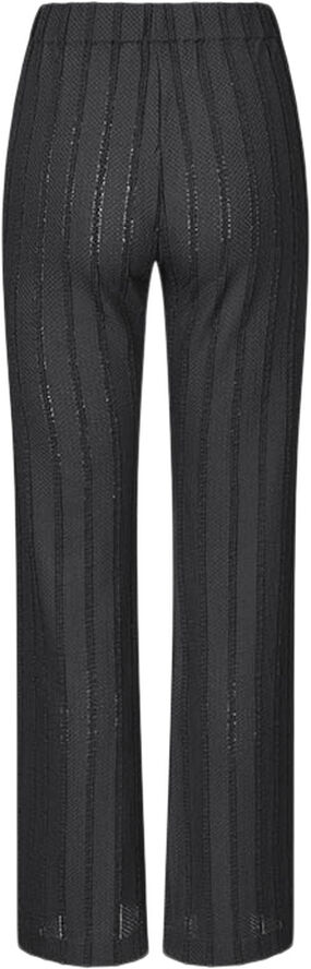 Stine Goya Elasticated Straight Long Pants, 2247 Patchwork Jersey Black / white
