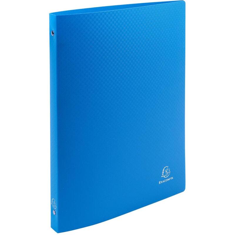 Classeur 4 anneaux plastifié Exacompta Opak A4 - Dos 2 cm couleurs assorties