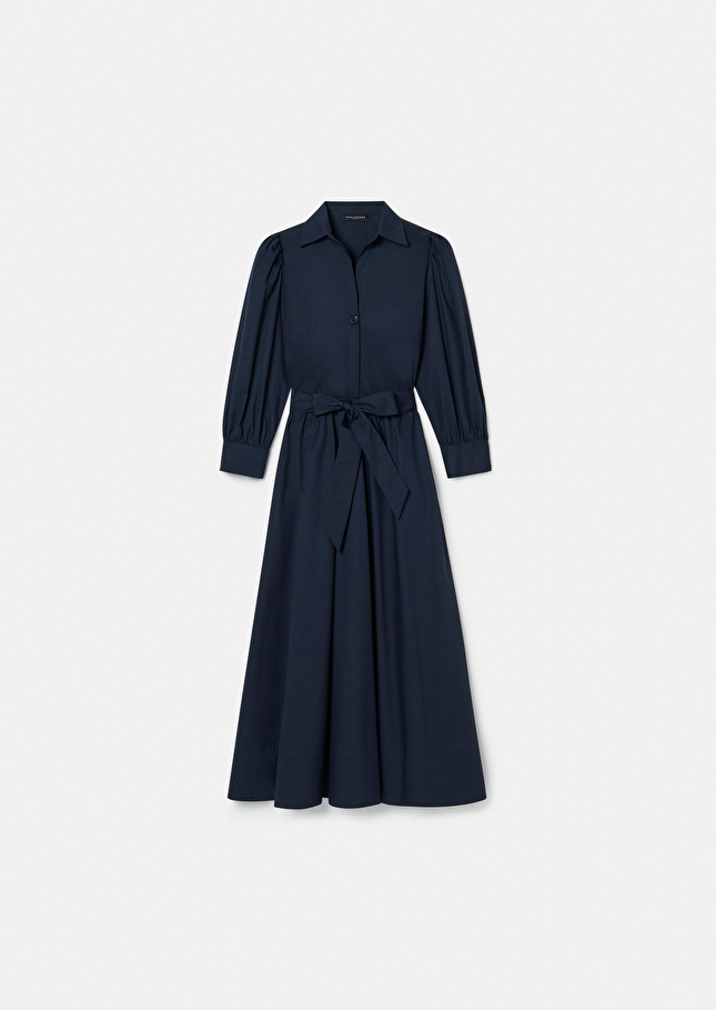 Robe Rivoltinebleu nuit en popeline