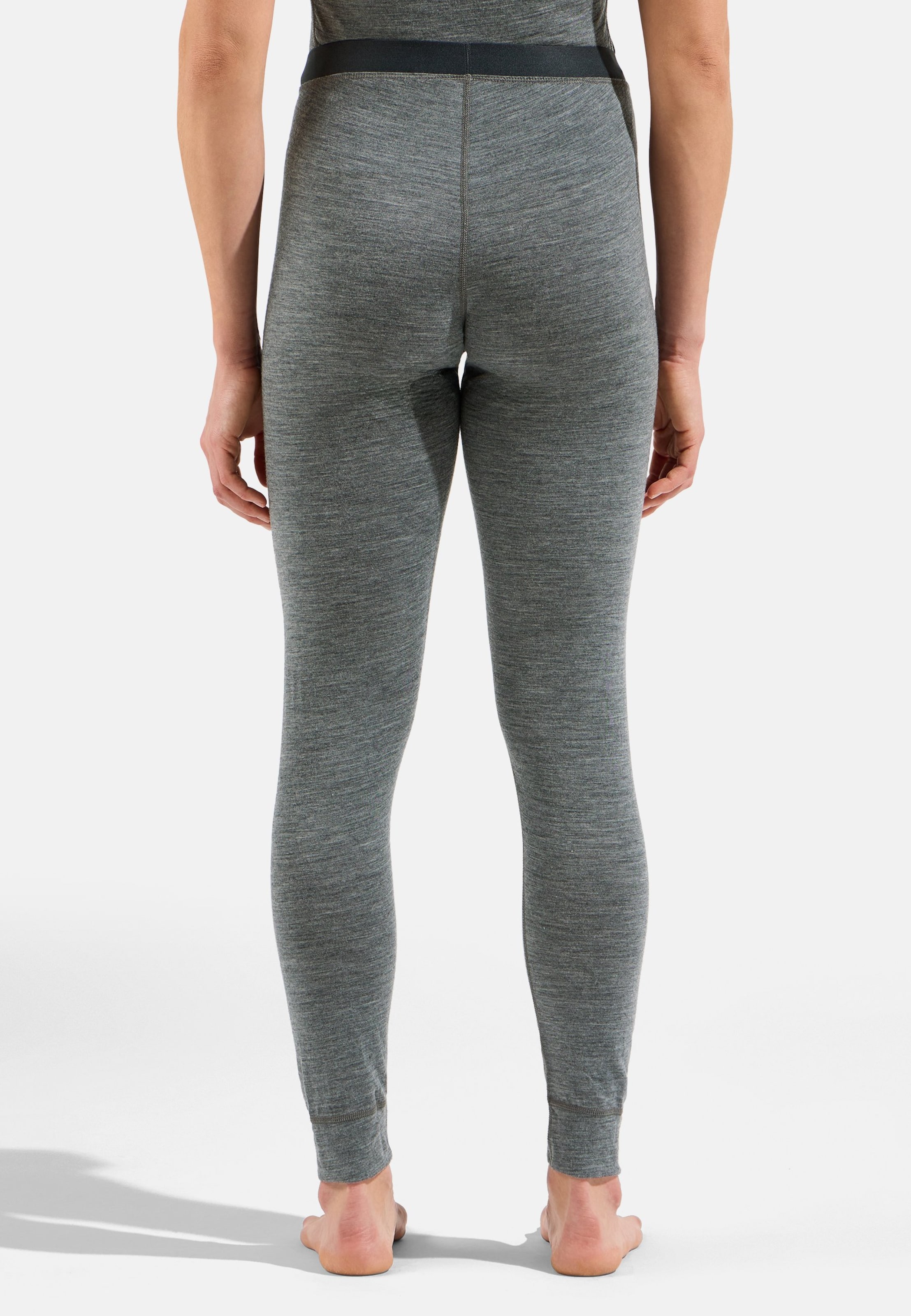 Natural Merino 200 Base Layer Tights in odlo steel grey melange