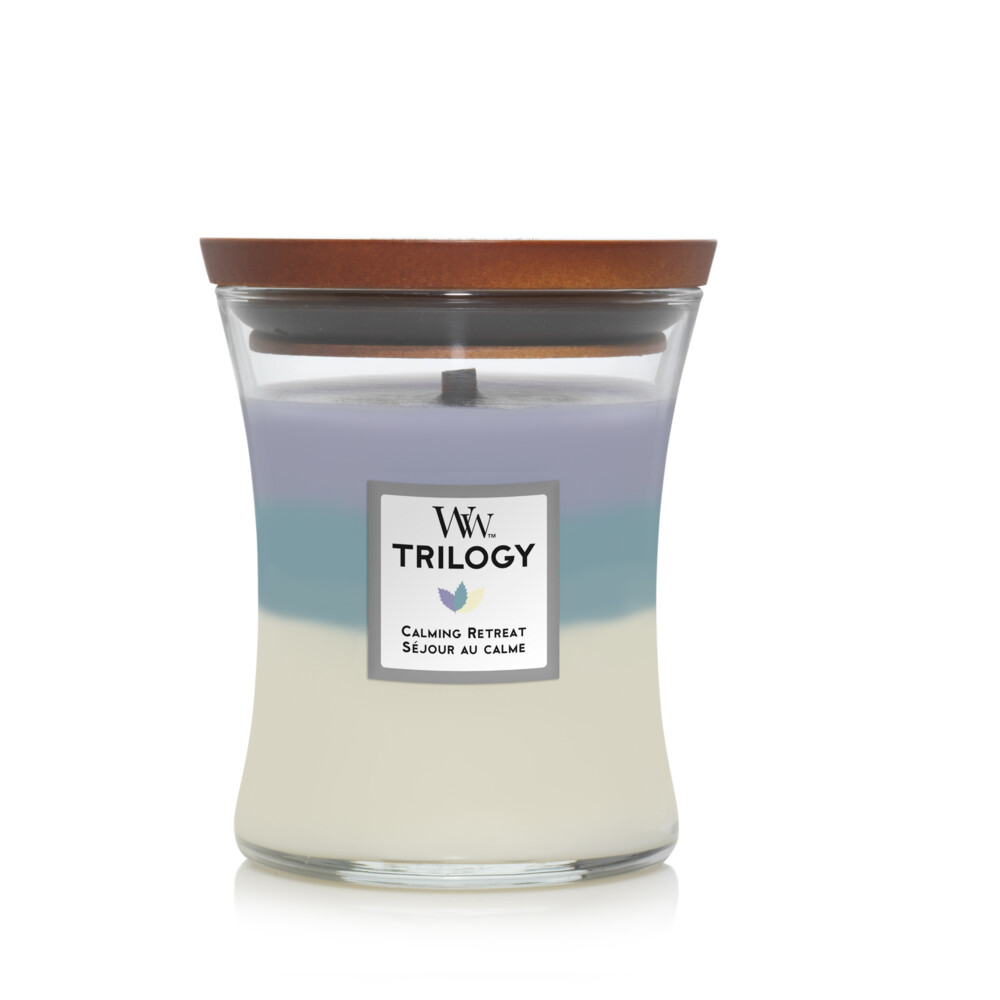 WoodWick Geurkaars Medium Trilogy Calming Retreat275 gr