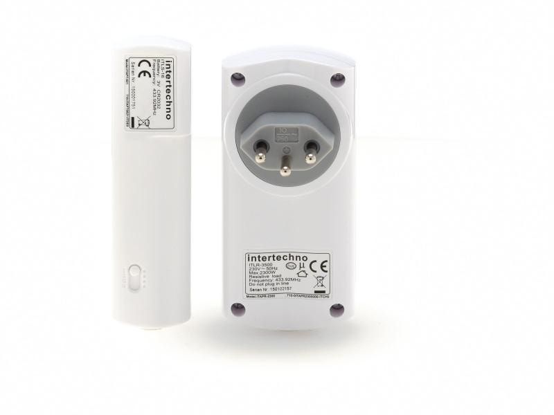 Intertechno Funk-Zwischenstecker IT-3500L Set Funk-Stecker-Set für alle Sender