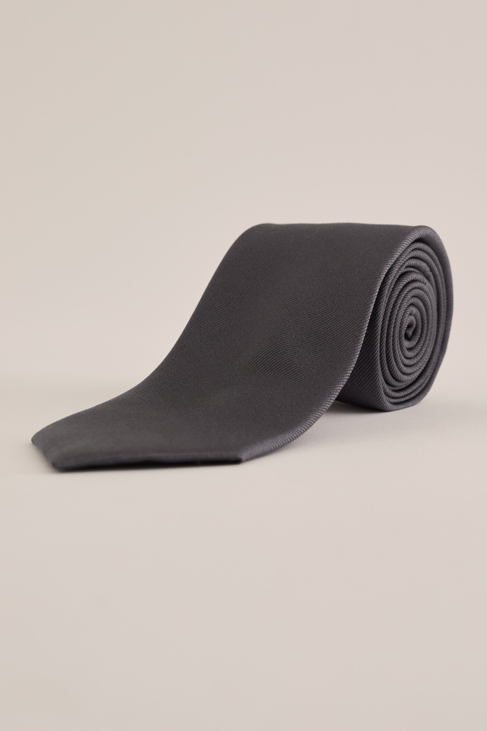zijdemix stropdas met structuur WE Fashion Bruin