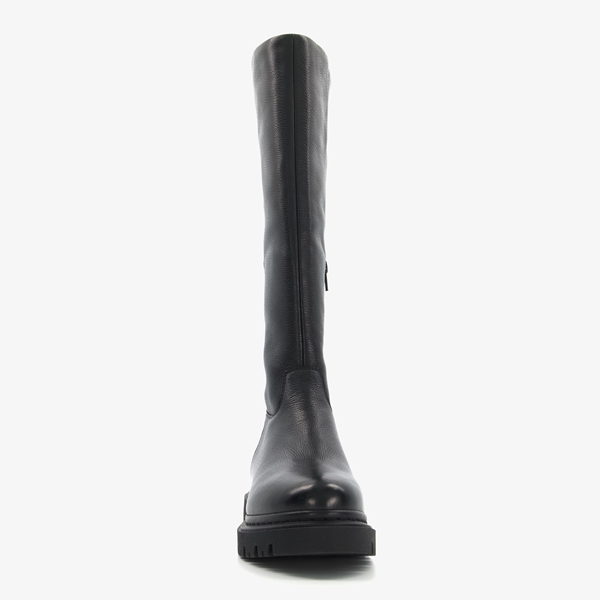 Harper hoge leren dames boots zwart