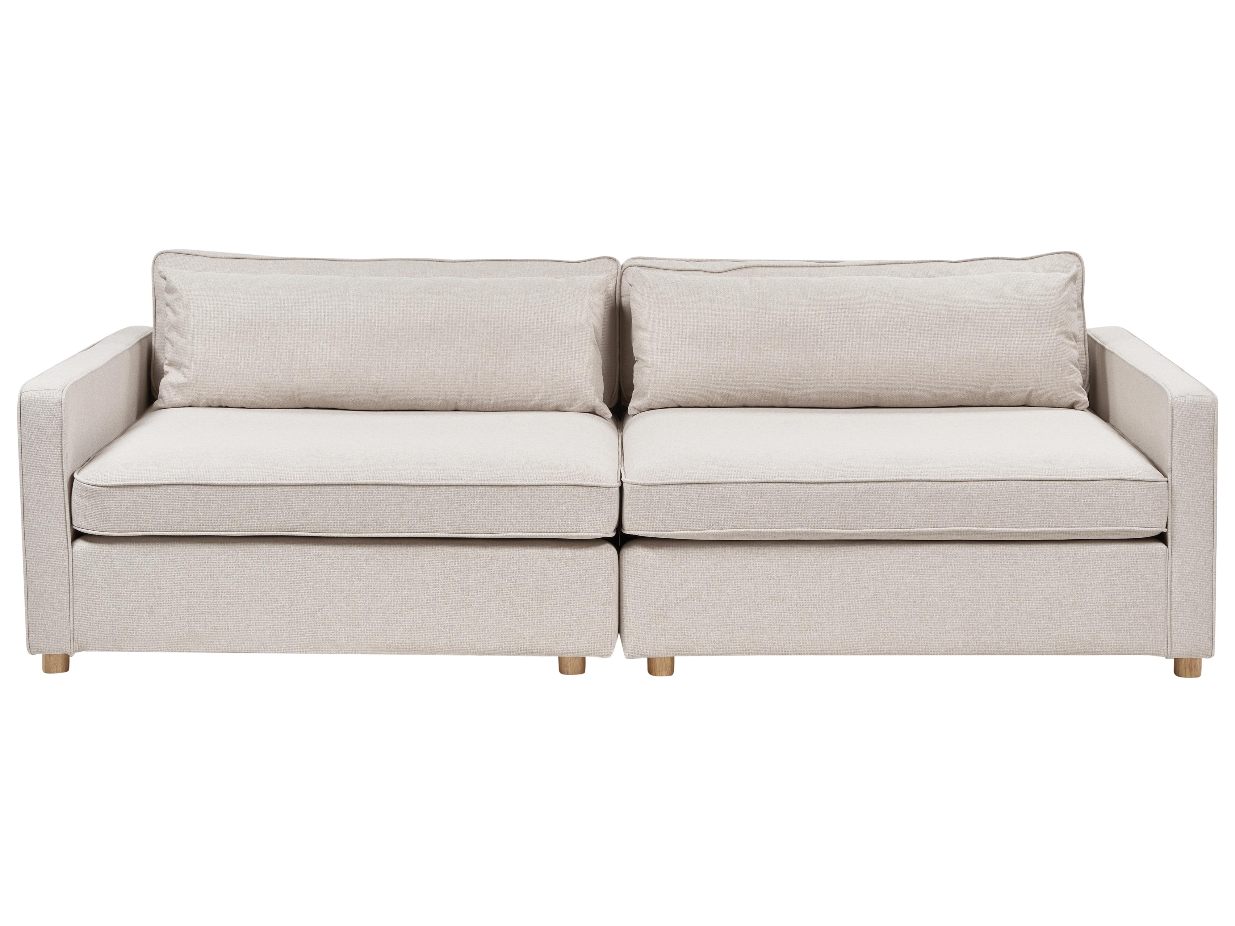 Bank 3-zits VINSTRA Stof Beige