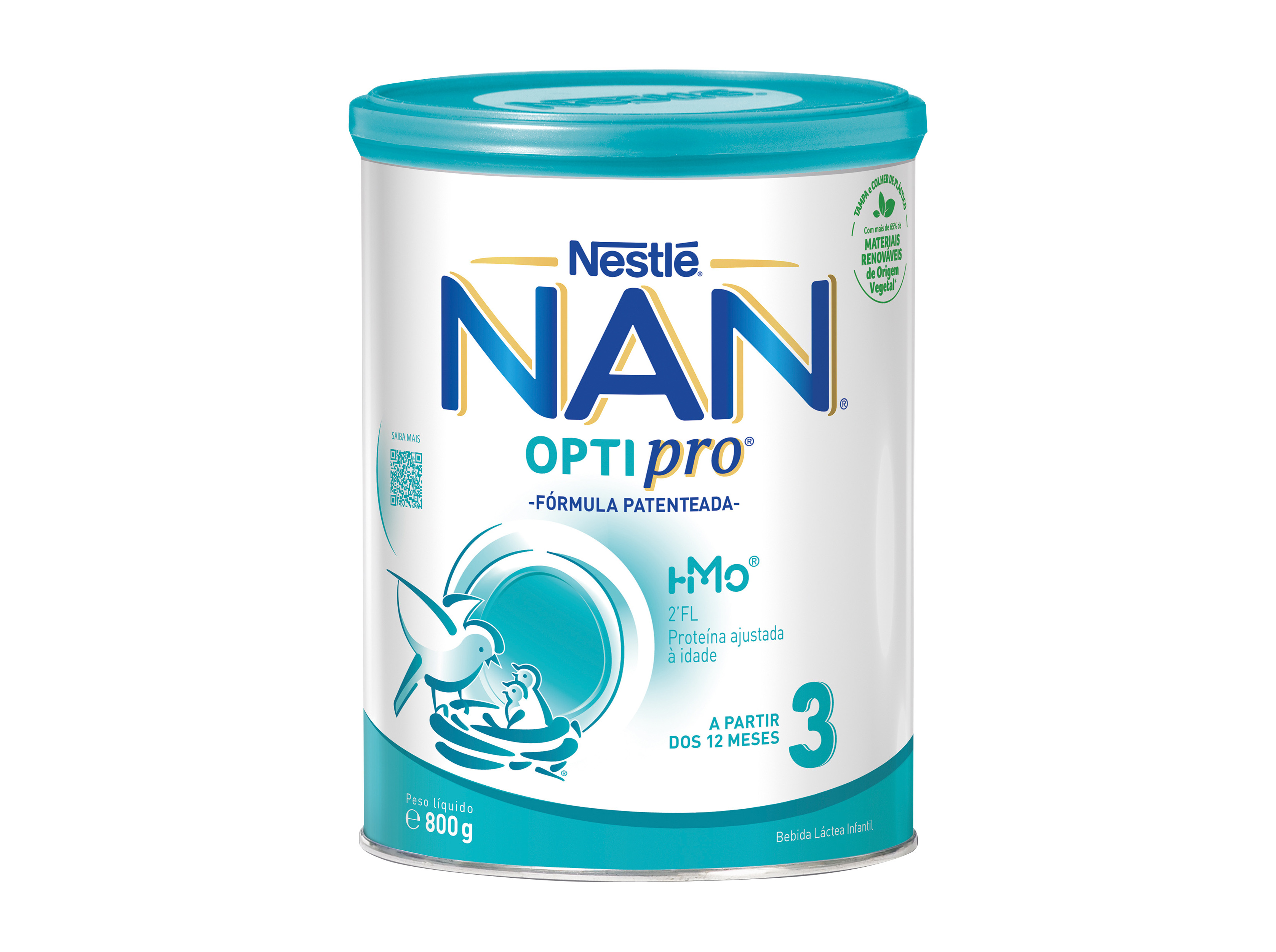 LEITE NAN OPTIPRO 3 CRESCIMENTO  12 MESES 800GR