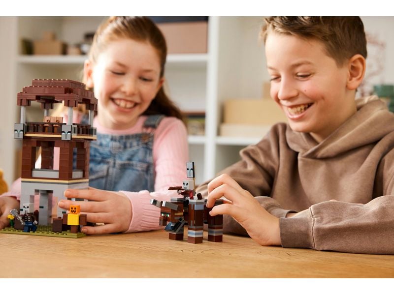LEGO® Minecraft Ein Verwüster am Plünderer-Aussenposten 212 Bau- und Spielset für ein fantasievolles Spielerlebnis