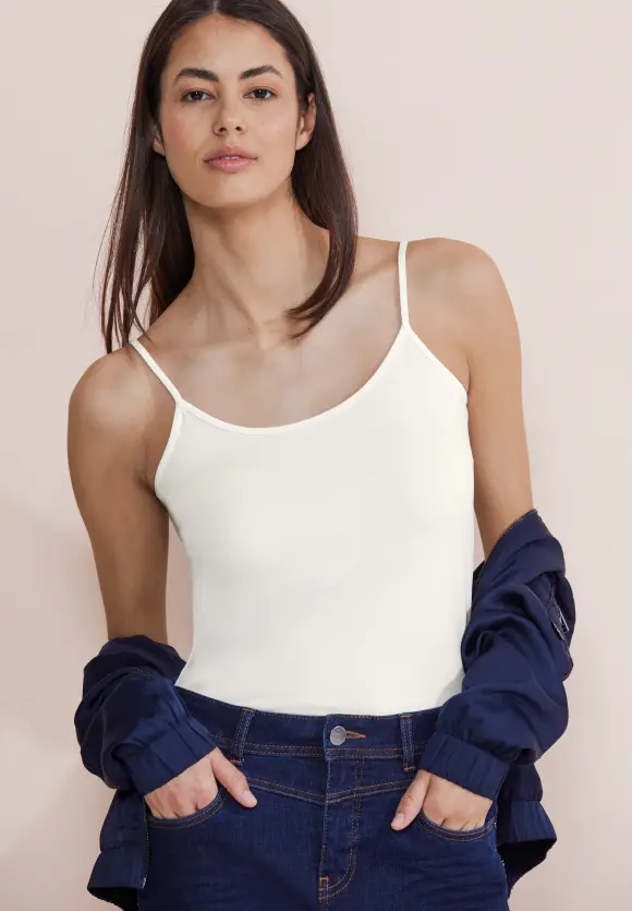 Basic Trägertop - off white