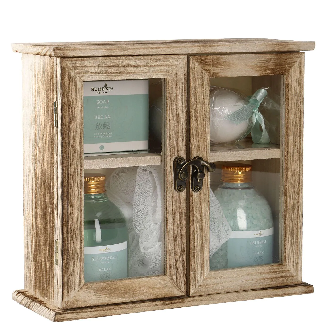 Badeset Schrank, Home Spa/mint
