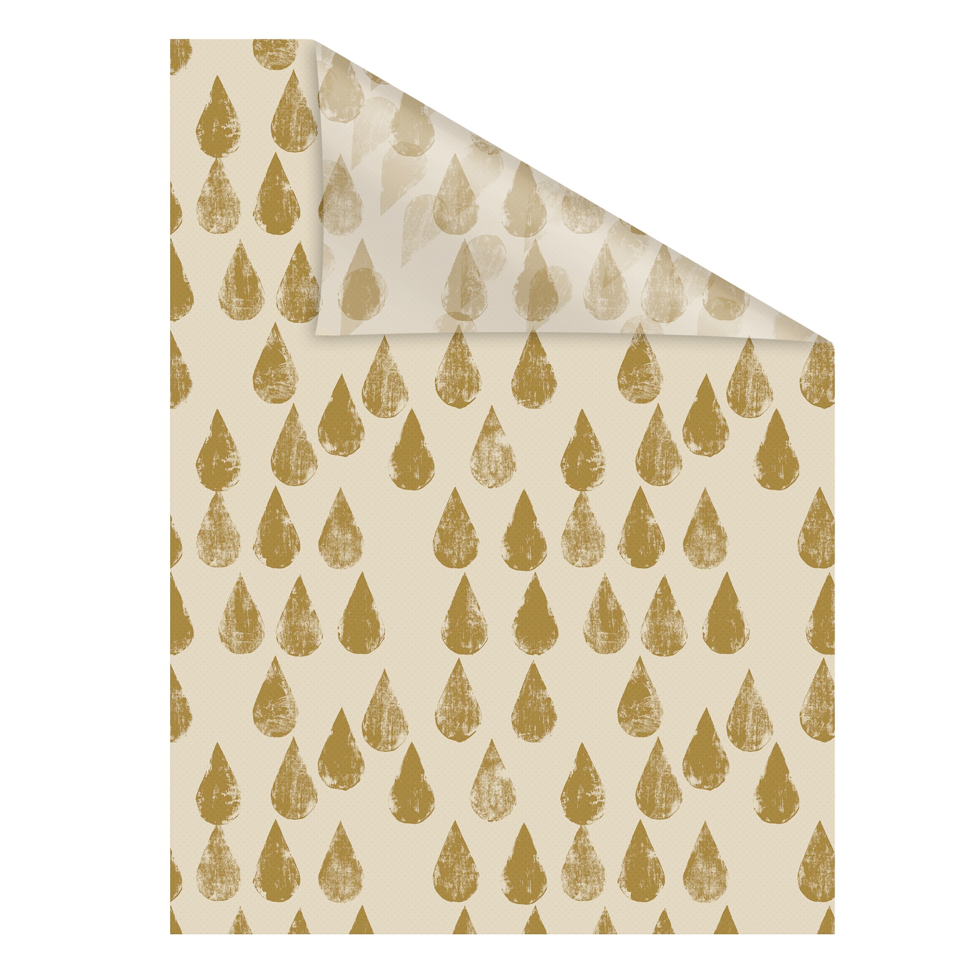 Lichtblick Fensterfolie selbstklebend, Sichtschutz, Golden Drops - Gold