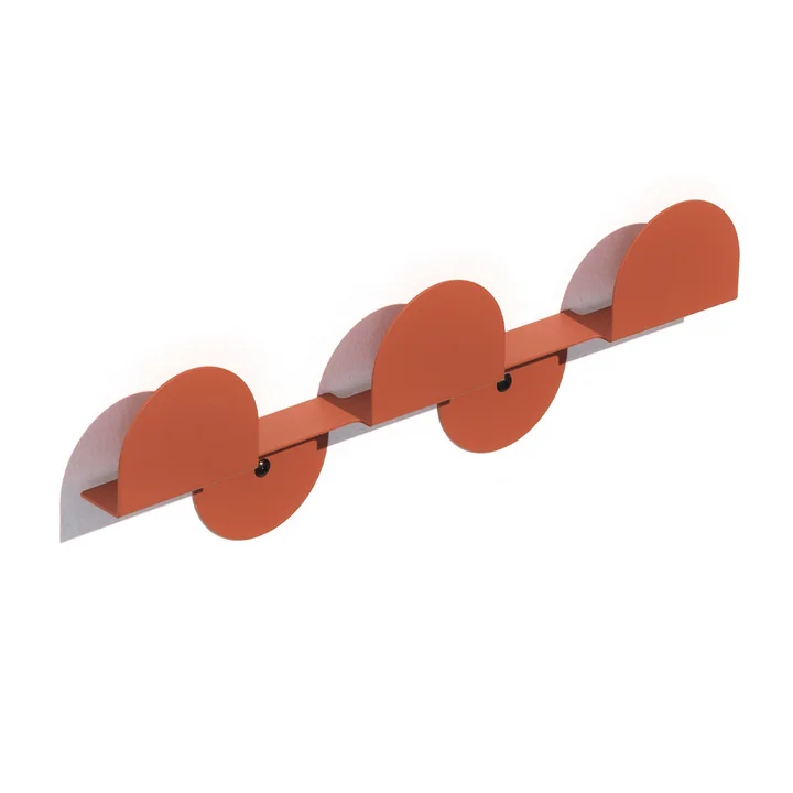 Nobodinoz - Vibes Wandgarderobe, 37 cm, burnt red