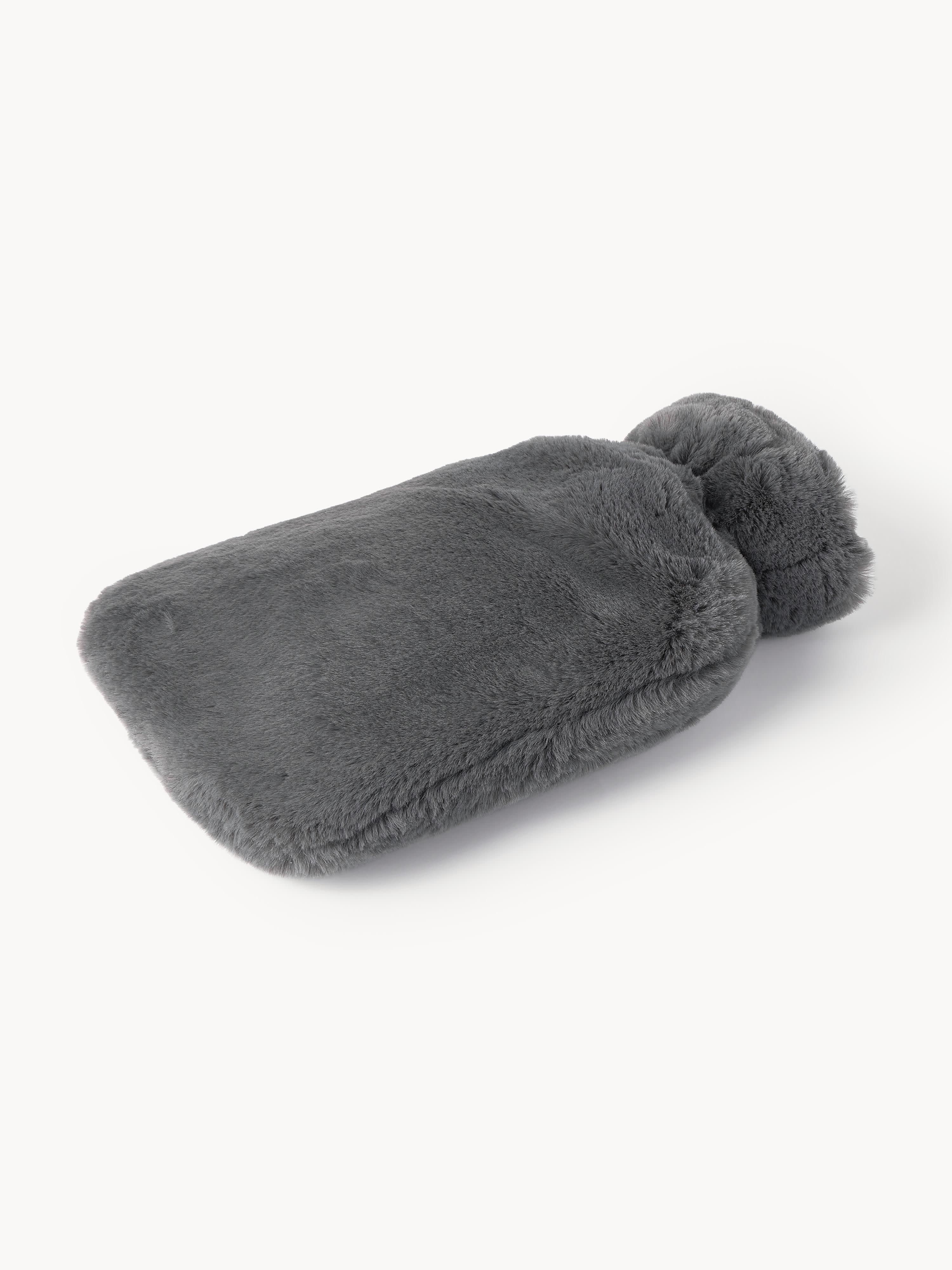 Warmwaterkruik van kunstvacht Mette