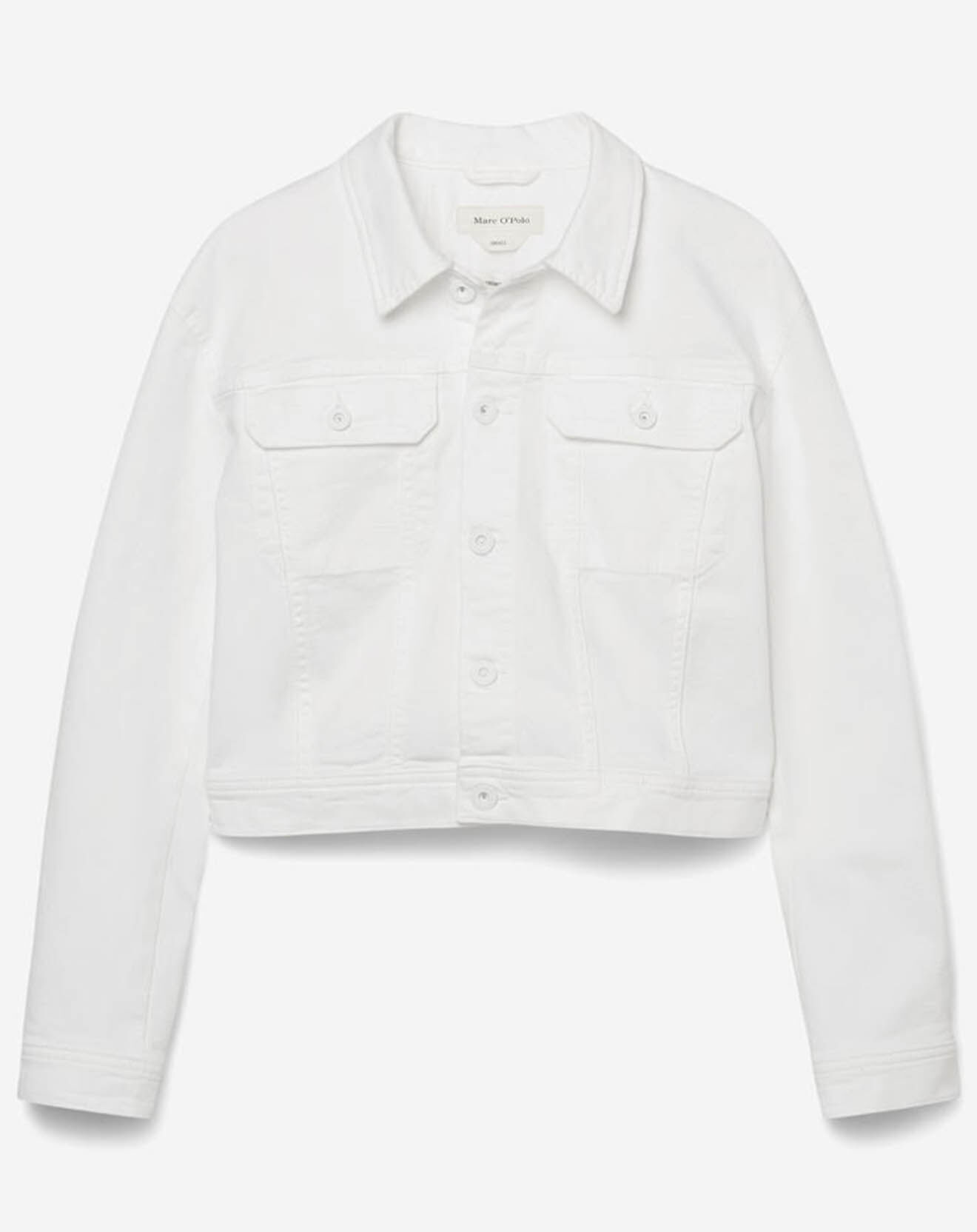 Marc O'Polo Veste en Jean crop blanche