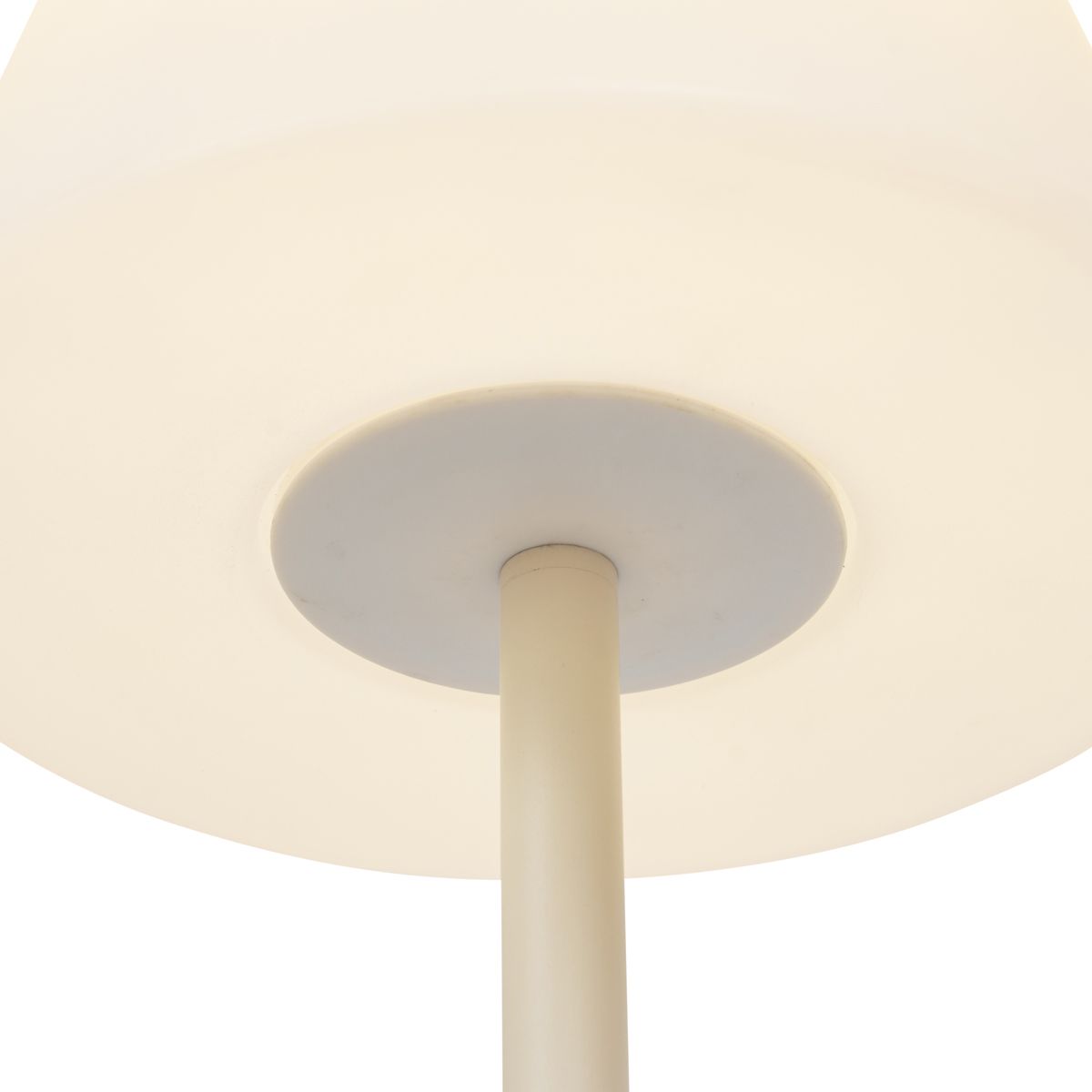 Buiten vloerlamp beige met witte kap IP65 - Virginia