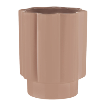 Keramieken vaas bruin 20x20x24.5cm