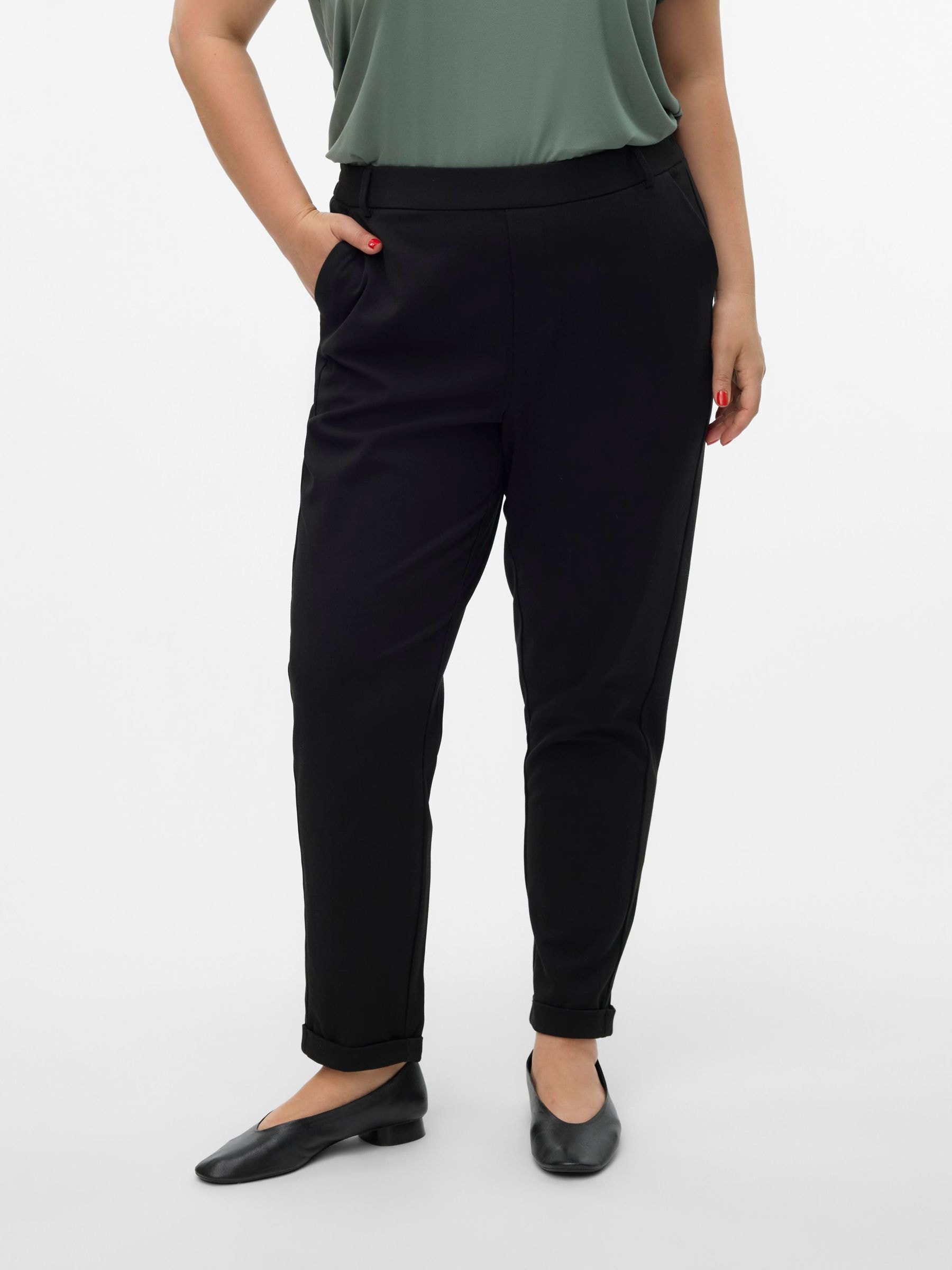 Vero Moda Curve Anzughose »VMCMAYA MW LOOSE SOLID PANT CUR NOOS«