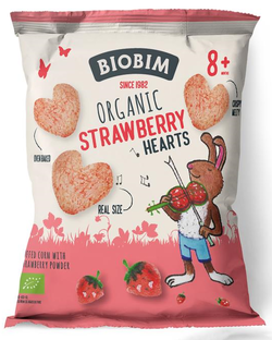 Biobim Organic Strawberry Hearts 8mnd  20GR