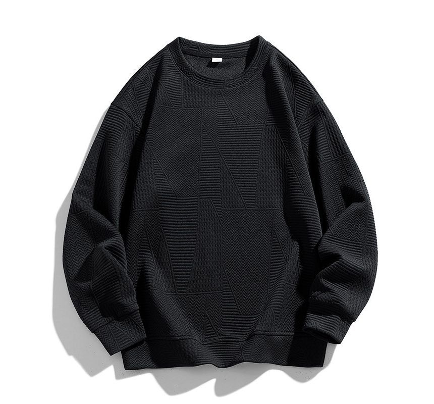 Stone Leo - Oversized sweatshirt met ronde hals en patroon