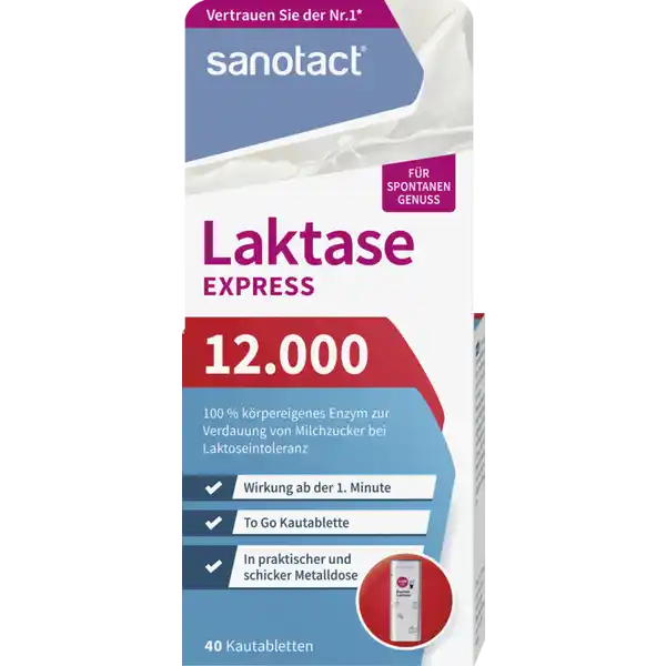 Express Laktase 12.000 Kautabletten