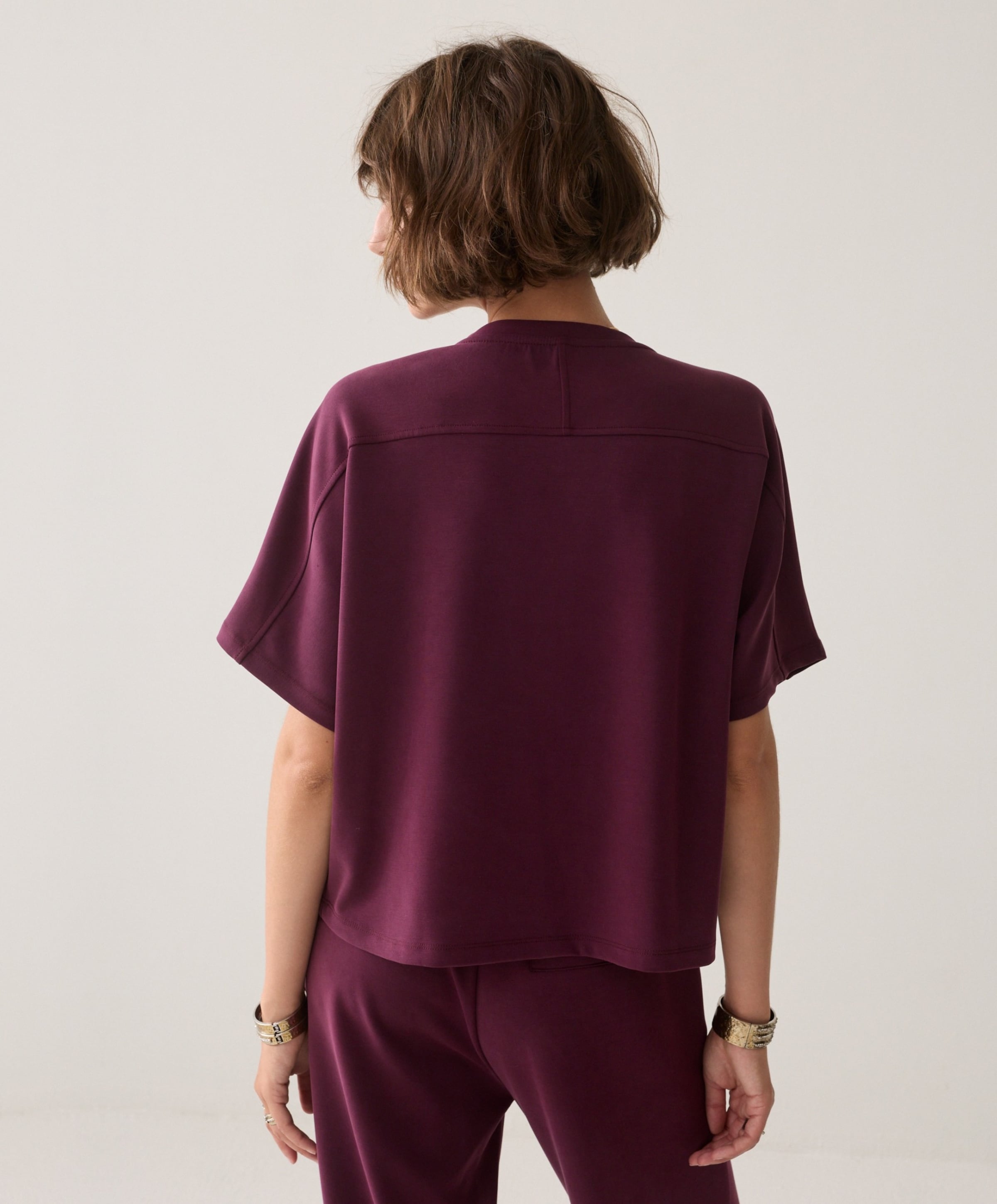 Summum Woman Dames T-shirt bordeaux