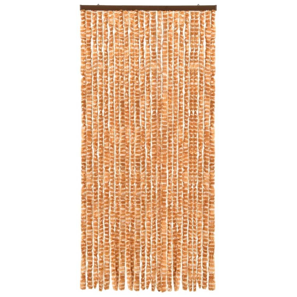 Moustiquaire ocre et blanc 100x220 cm chenille