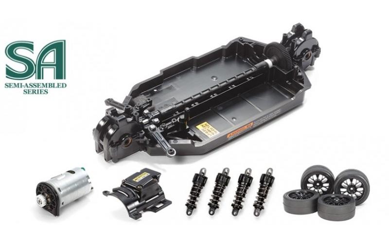 Chassis Kit TT-02 SA, 4WD, 1:10, BausatzTeilweise vormontierter Tourenwagen Chassis Baukasten